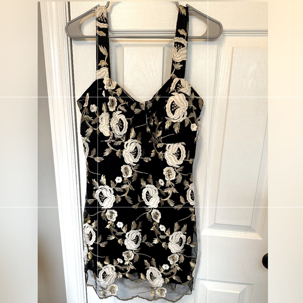 Little Black & Gold Dress